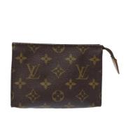 Pre-owned Canvas pouches Louis Vuitton Vintage , Brown , Dames