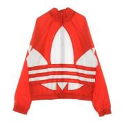 Heren Windjack Big Trefoil Rood Adidas , Red , Heren