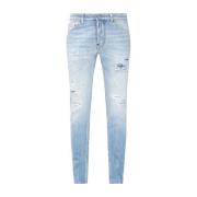 Denim Jeans met Vernietigd Effect Dsquared2 , Blue , Heren