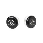 Pre-owned Plastic earrings Chanel Vintage , Black , Dames