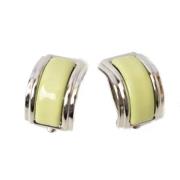 Pre-owned Metal earrings Hermès Vintage , Green , Dames