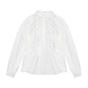 Stijlvolle Gelma Top voor Vrouwen Isabel Marant Étoile , White , Dames