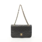 Pre-owned Leather chanel-bags Chanel Vintage , Black , Dames