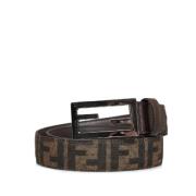 Pre-owned Canvas belts Fendi Vintage , Brown , Dames