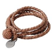 Pre-owned Leather bracelets Bottega Veneta Vintage , Brown , Dames