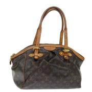 Pre-owned Canvas handbags Louis Vuitton Vintage , Brown , Dames