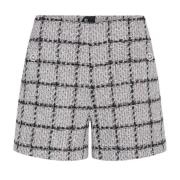 Elegante Geruite Shorts & Knickers Bruuns Bazaar , Gray , Dames