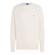 Stijlvolle Ecru Pullover Sweatshirt Tommy Hilfiger , Beige , Heren