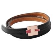 Pre-owned Leather belts Hermès Vintage , Black , Heren