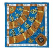 Pre-owned Canvas scarves Hermès Vintage , Blue , Dames