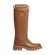 Hoge regenlaarzen Moncler , Beige , Dames