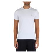 Essential Katoen Logo Patch T-shirt Emporio Armani , White , Heren