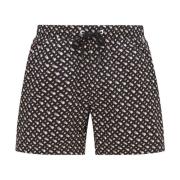 Monogram Zwemshorts met Metalen Logotrim Hugo Boss , Multicolor , Here...