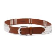 Bruin Leren Gesp Riem Isabel Marant , Brown , Heren