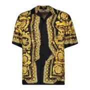 Zijden Barocco Shirt Herfst-Winter 2024 Versace , Multicolor , Heren