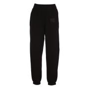 Zwarte Klassieke Sweatpant Puff Paint Logo Alexander Wang , Black , Da...