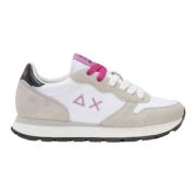 Witte platte schoenen Ally Solid Nylon Sun68 , White , Dames