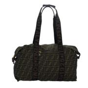 Pre-owned Canvas travel-bags Fendi Vintage , Brown , Dames