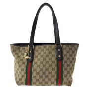 Pre-owned Canvas totes Gucci Vintage , Brown , Dames