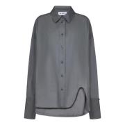 Grijze Klassieke Kraag Shirt The Attico , Gray , Dames