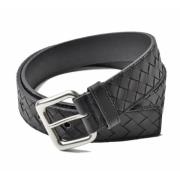 Pre-owned Leather belts Bottega Veneta Vintage , Black , Heren