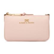 Roze Schoudertas van Leer Elisabetta Franchi , Pink , Dames