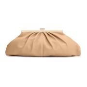 Dames beige clutch tas Kazar , Brown , Dames