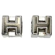 Pre-owned Metal earrings Hermès Vintage , Gray , Dames