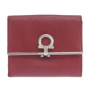 Pre-owned Leather wallets Salvatore Ferragamo Pre-owned , Red , Dames