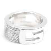 Pre-owned Metal rings Gucci Vintage , White , Dames