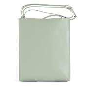 Eco Leren Crossbody Tas met Logo Calvin Klein , Green , Dames