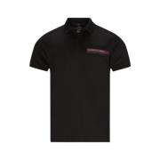 Slim Fit Katoenen Polo - Porsche Hugo Boss , Black , Heren