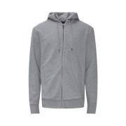 Biologische Katoenen Hoodie met Rubberen Logoprint Hugo Boss , Gray , ...