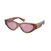 Stijlvolle zonnebril in kleur 11Q50D Miu Miu , Brown , Dames