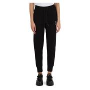 Sportieve Katoenmix Elastische Taillebroek Richmond , Black , Dames