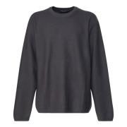 Antraciet Wol Sweatshirt Ronde Kraag Lange Mouwen Dolce & Gabbana , Gr...