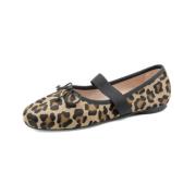 Murabi Ballet Flats voor dames Pretty Ballerinas , Brown , Dames