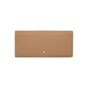 Beige Cow Leather Wallet Lottusse , Beige , Dames