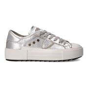 Zilveren Haute Tennis Sneakers Vrouwen Philippe Model , Gray , Dames