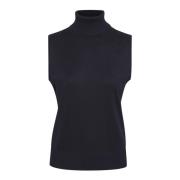 Night Sky Gebreide Rolnek Vest Saint Tropez , Blue , Dames