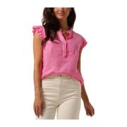 Roze Cosie Top Casual Chic Nukus , Pink , Dames