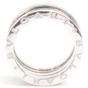 Pre-owned Metal rings Bvlgari Vintage , White , Dames