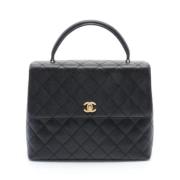 Pre-owned Canvas chanel-bags Chanel Vintage , Black , Dames