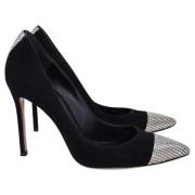 Pre-owned Suede heels Gianvito Rossi Pre-owned , Black , Dames