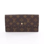 Pre-owned Leather wallets Louis Vuitton Vintage , Brown , Dames