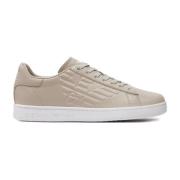 Lage Leren Sneakers - Ea7 Emporio Armani EA7 , Beige , Heren