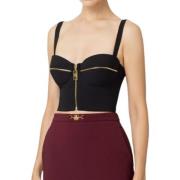 Zwarte Top voor Vrouwen Elisabetta Franchi , Black , Dames