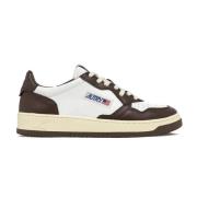 Kleur Blok Leren Sneakers Autry , White , Heren