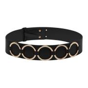 Leren Ring Riem Tione Pennyblack , Black , Dames