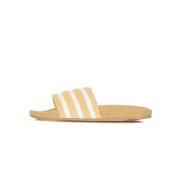 Slippers Acid Orange/Wit Adidas , Beige , Dames